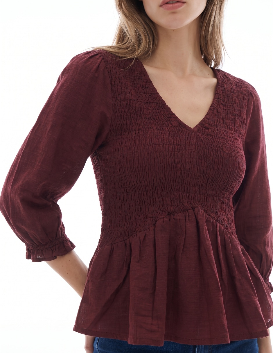 Blusa manga 3/4 para mujer 4