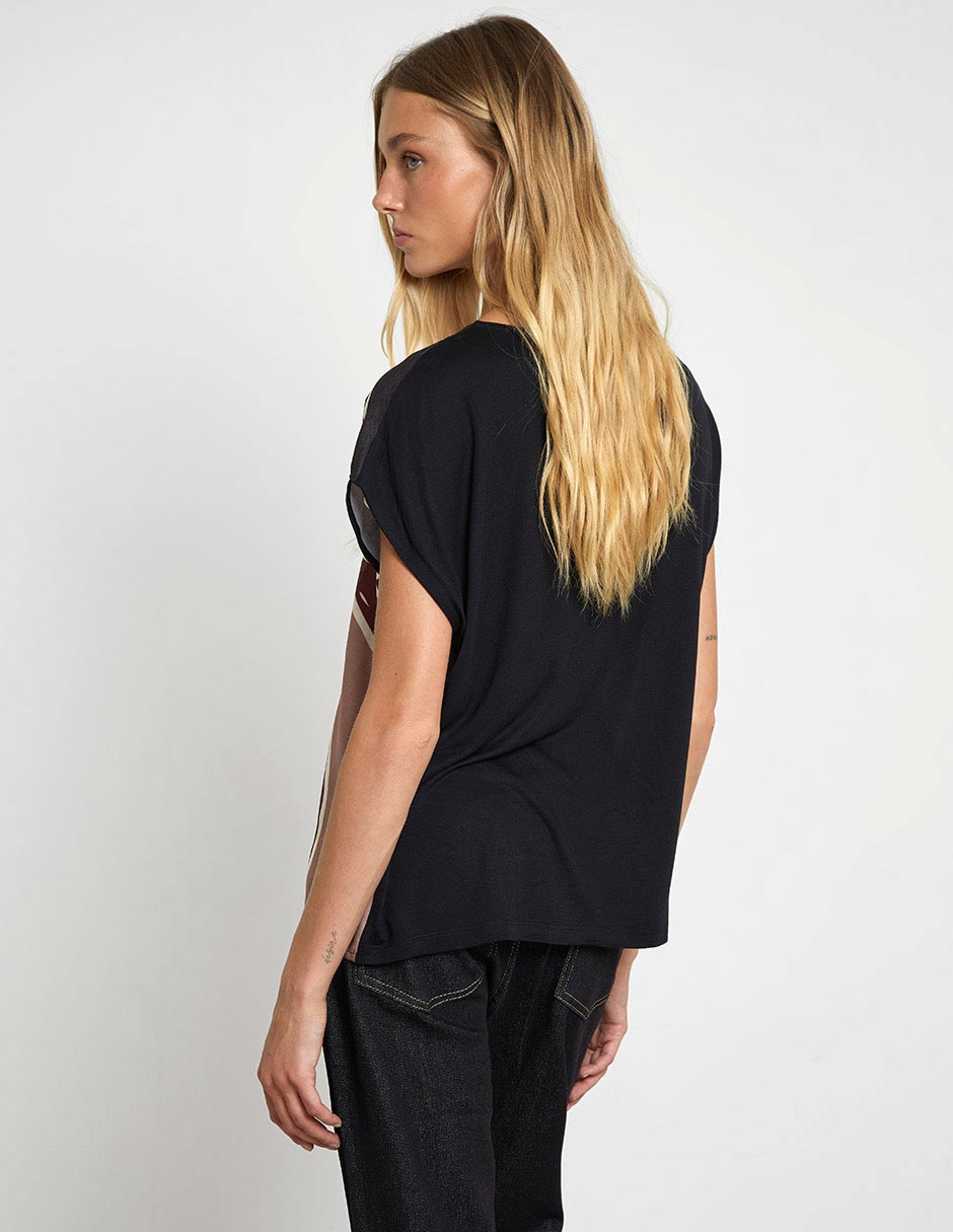 Blusa manga corta para mujer 5