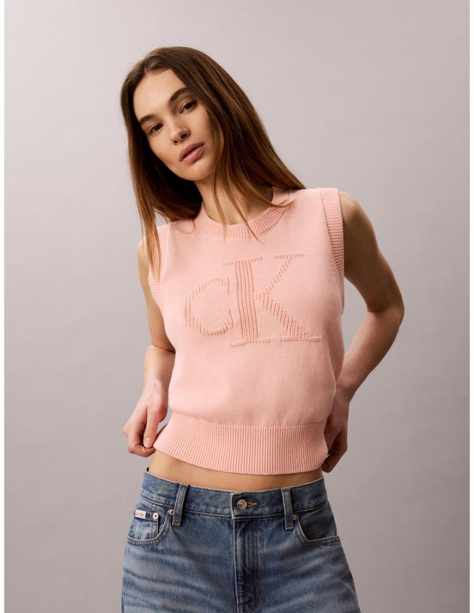 Top cuello redondo