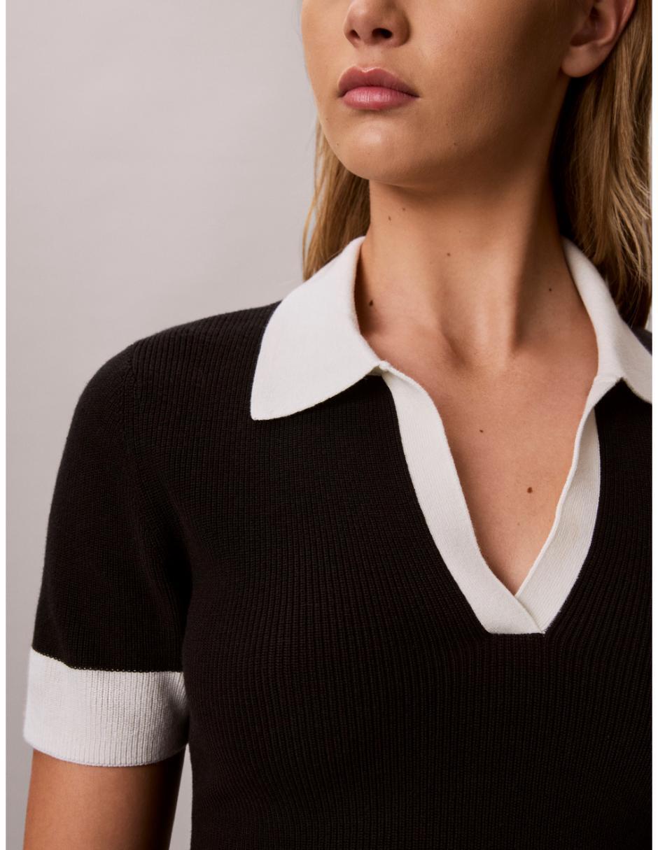 Playera tipo polo para mujer 4