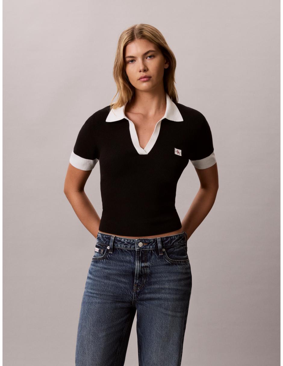 Playera tipo polo para mujer 5