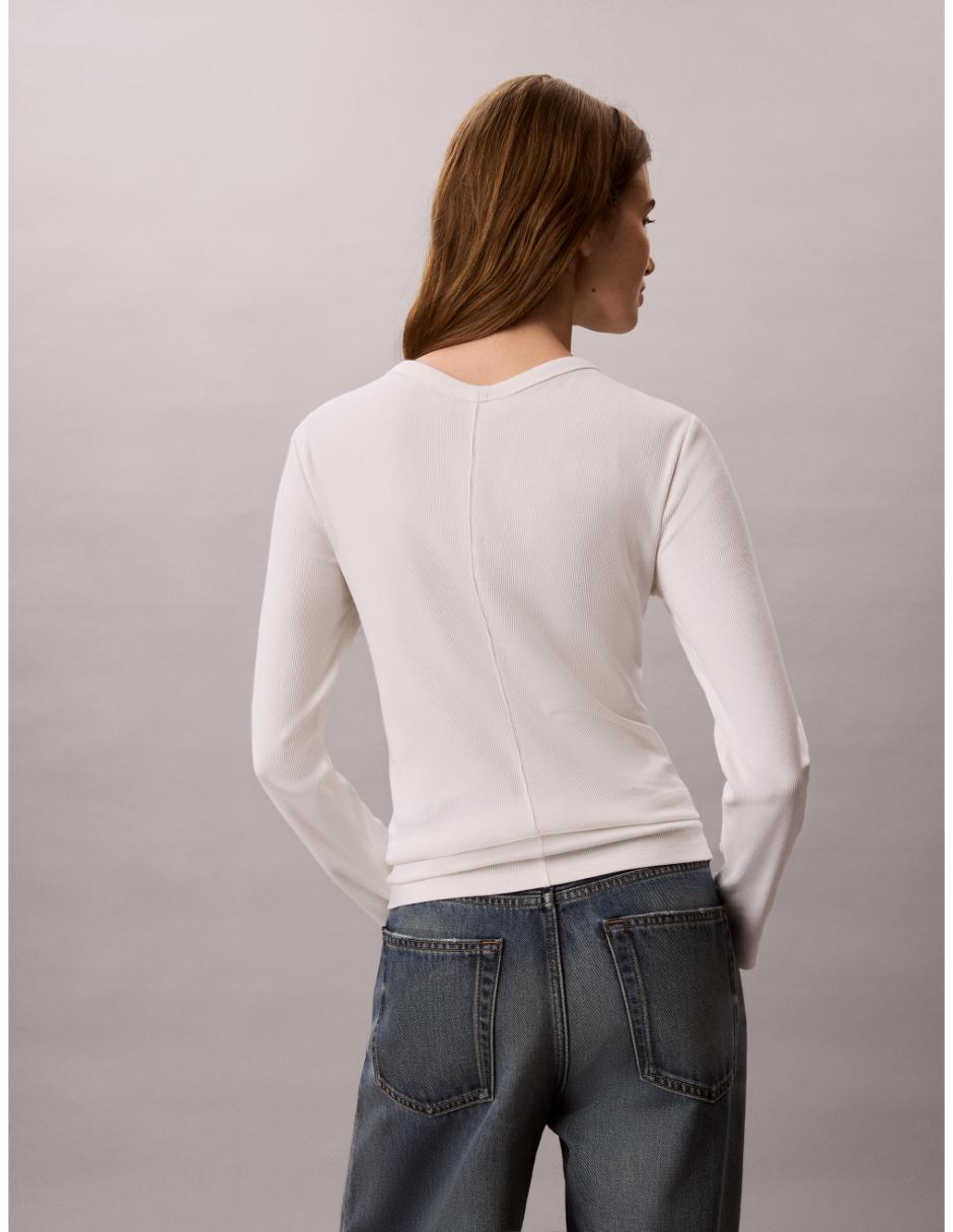 Suéter CK cuello V para mujer