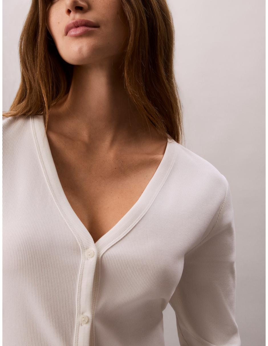 Suéter CK cuello V para mujer