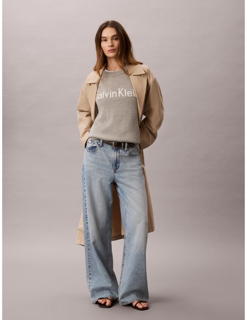 Suéter cuello redondo para mujer