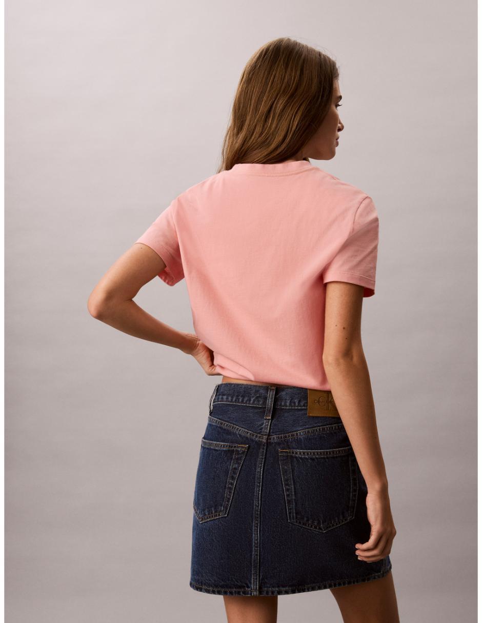 Playera manga corta cuello redondo para mujer 5