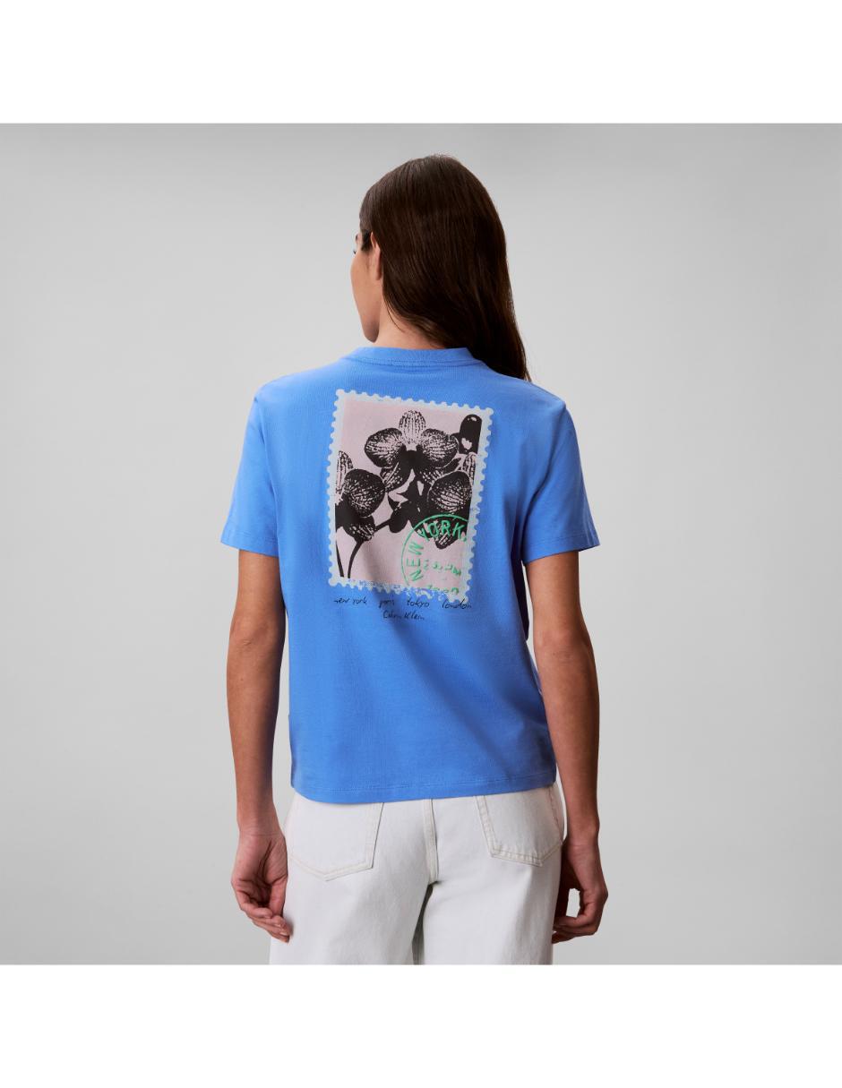 Playera manga corta cuello redondo para mujer 2