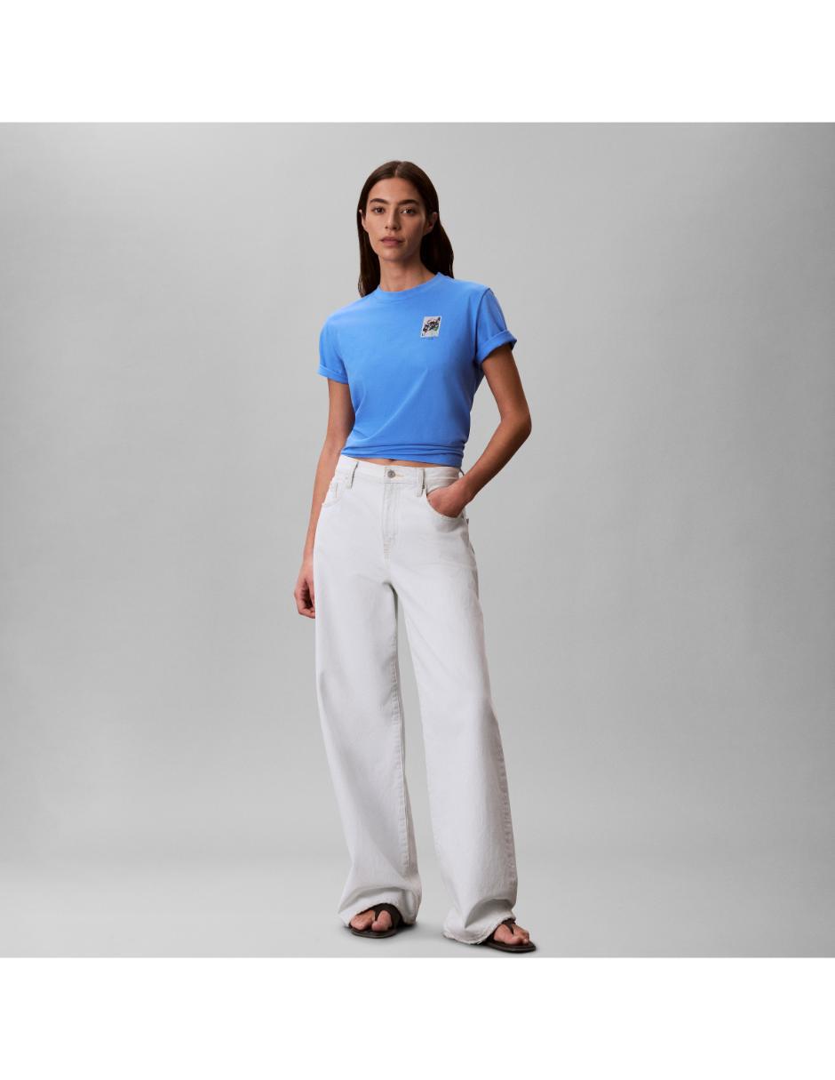 Playera manga corta cuello redondo para mujer 5