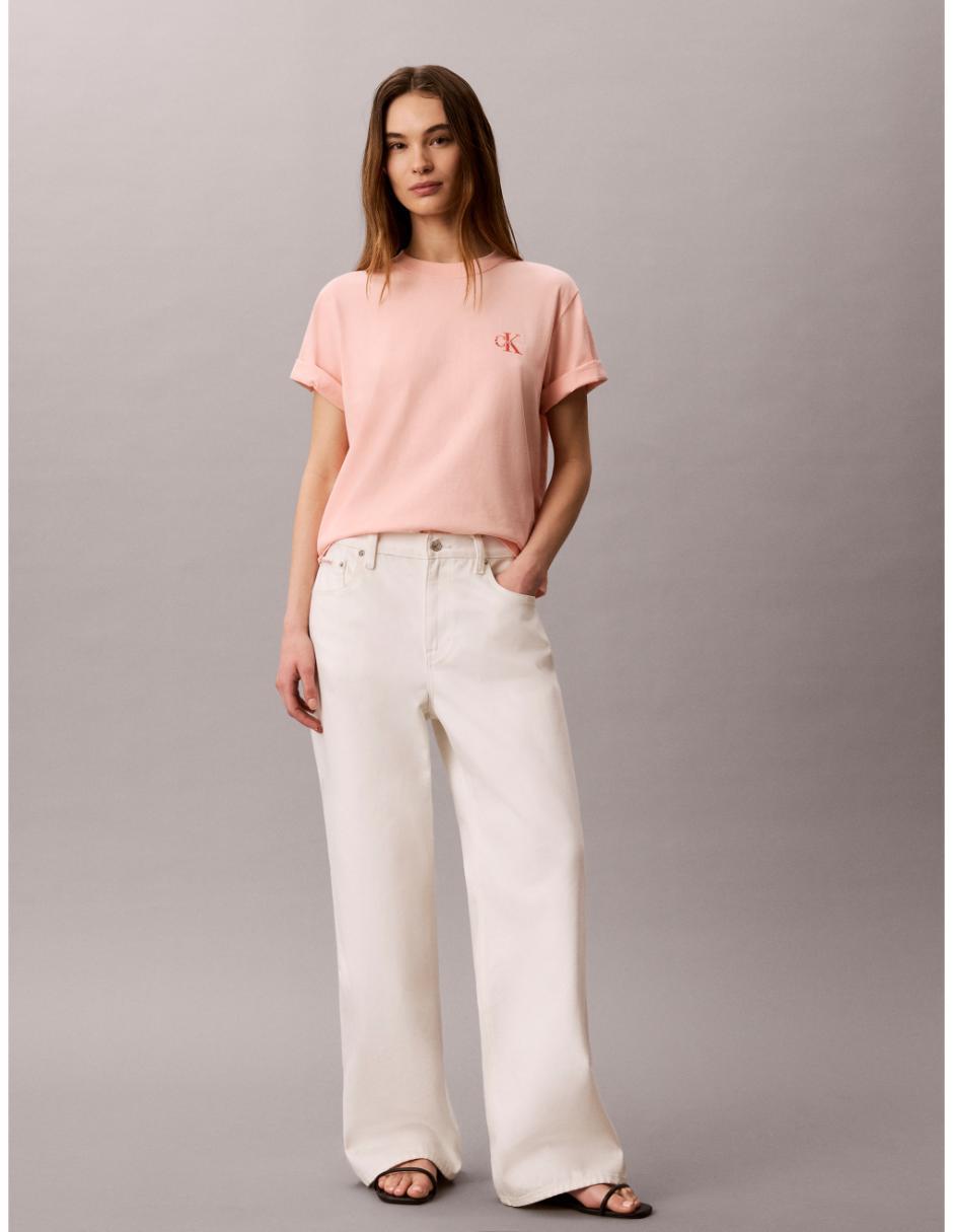 Playera manga corta cuello redondo para mujer 5