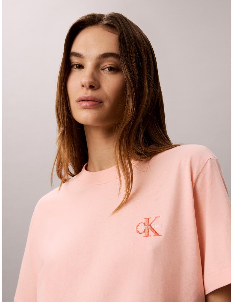 Playera manga corta cuello redondo para mujer 4