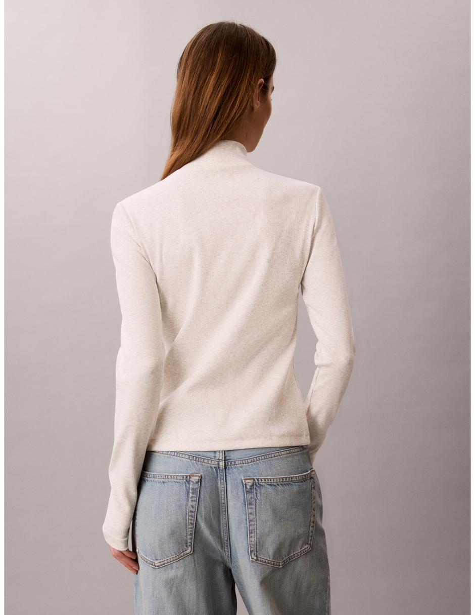 Playera manga larga cuello alto mujer 5