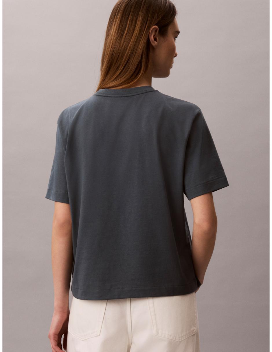 Playera manga corta cuello redondo para mujer 5