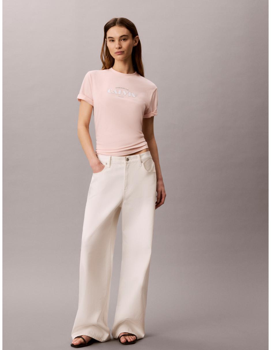 Playera manga corta cuello redondo para mujer 3