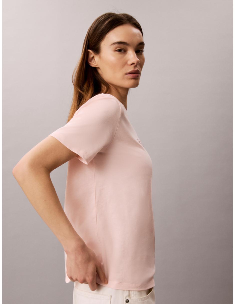 Playera manga corta cuello redondo para mujer 2