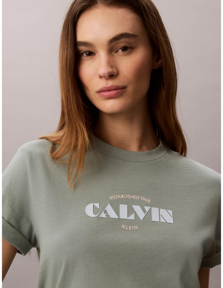 Playera manga corta cuello redondo para mujer 5