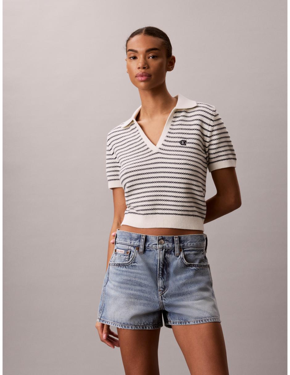 Playera tipo polo para mujer
