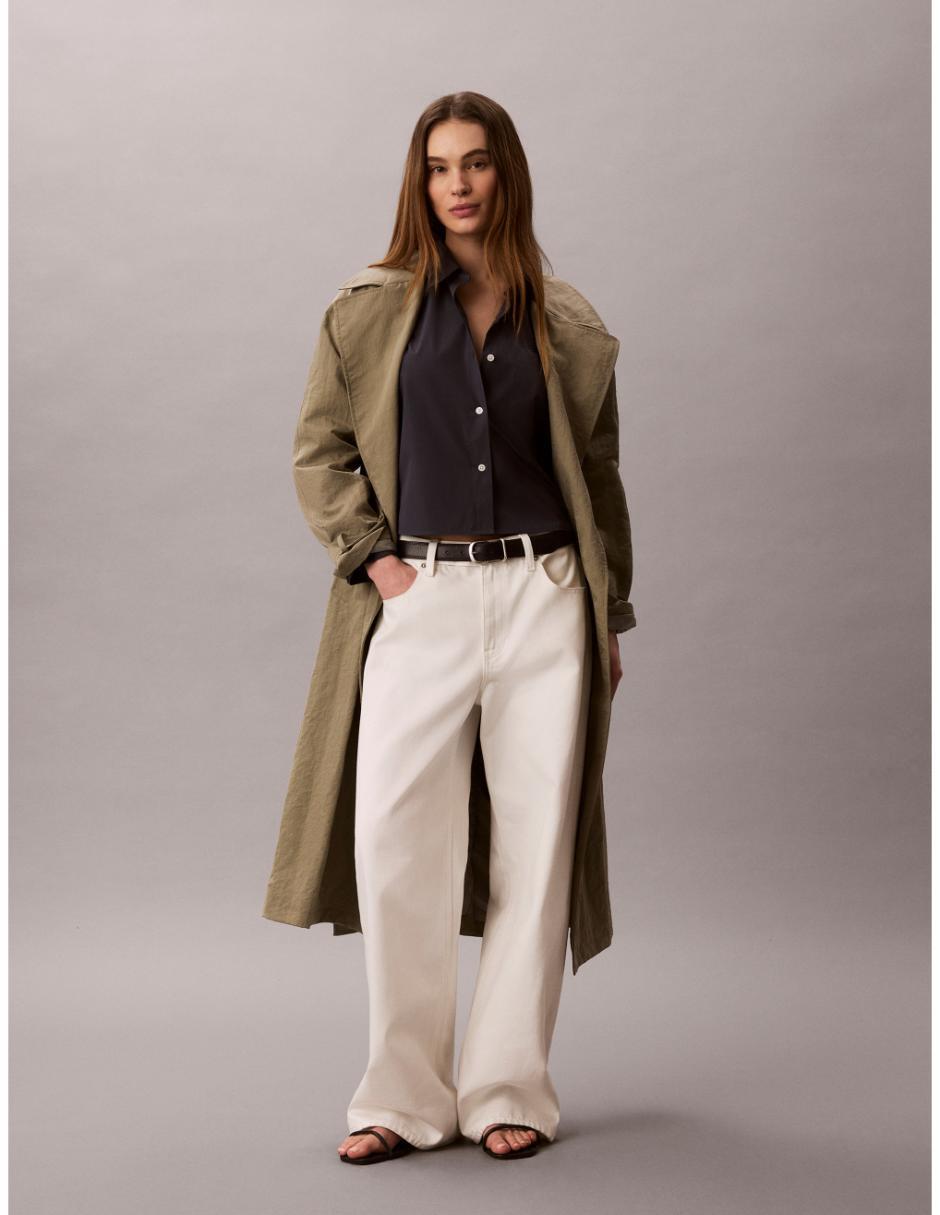 Blusa camisera calvin klein manga larga para mujer Blusa camisera calvin klein manga larga para mujer
