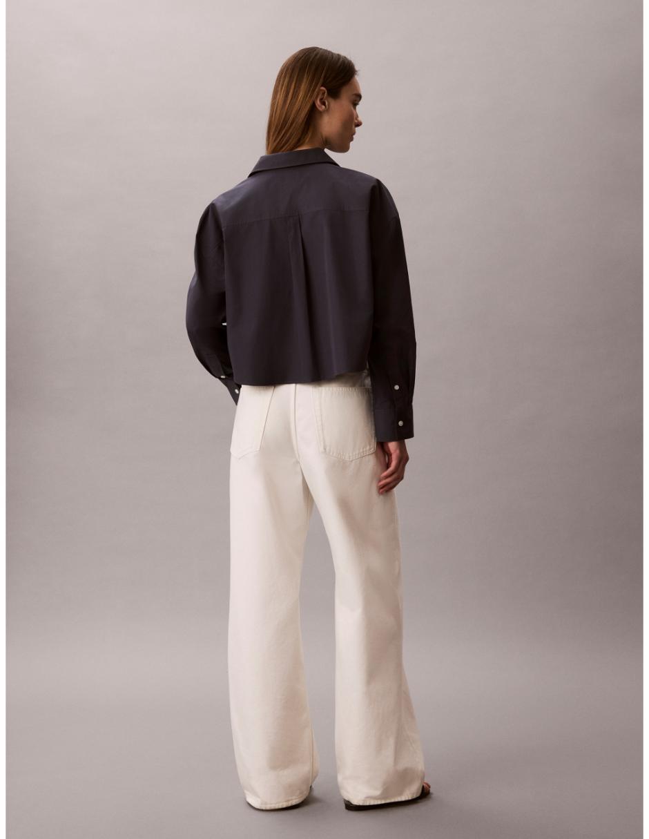 Blusa camisera calvin klein manga larga para mujer 2