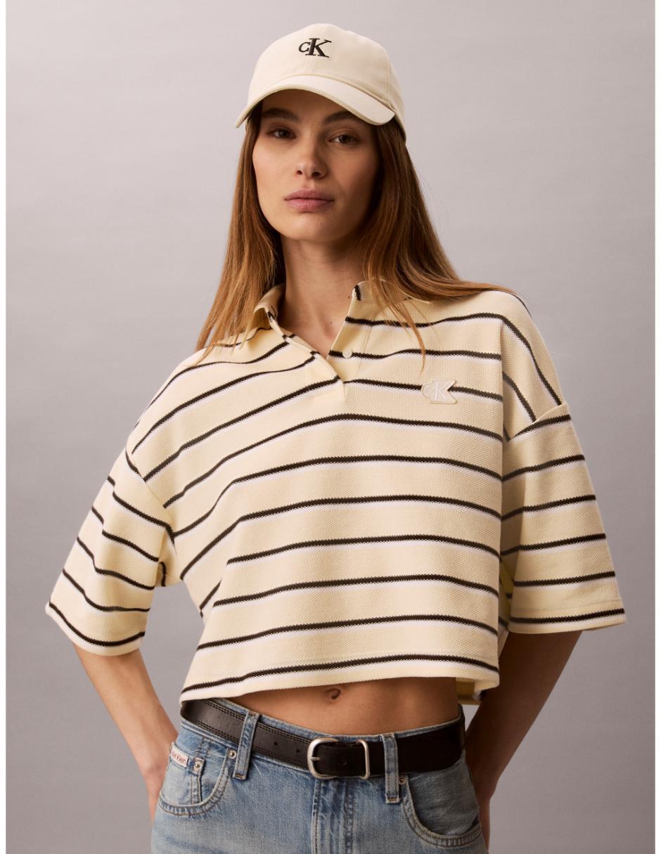 Playera tipo polo para mujer