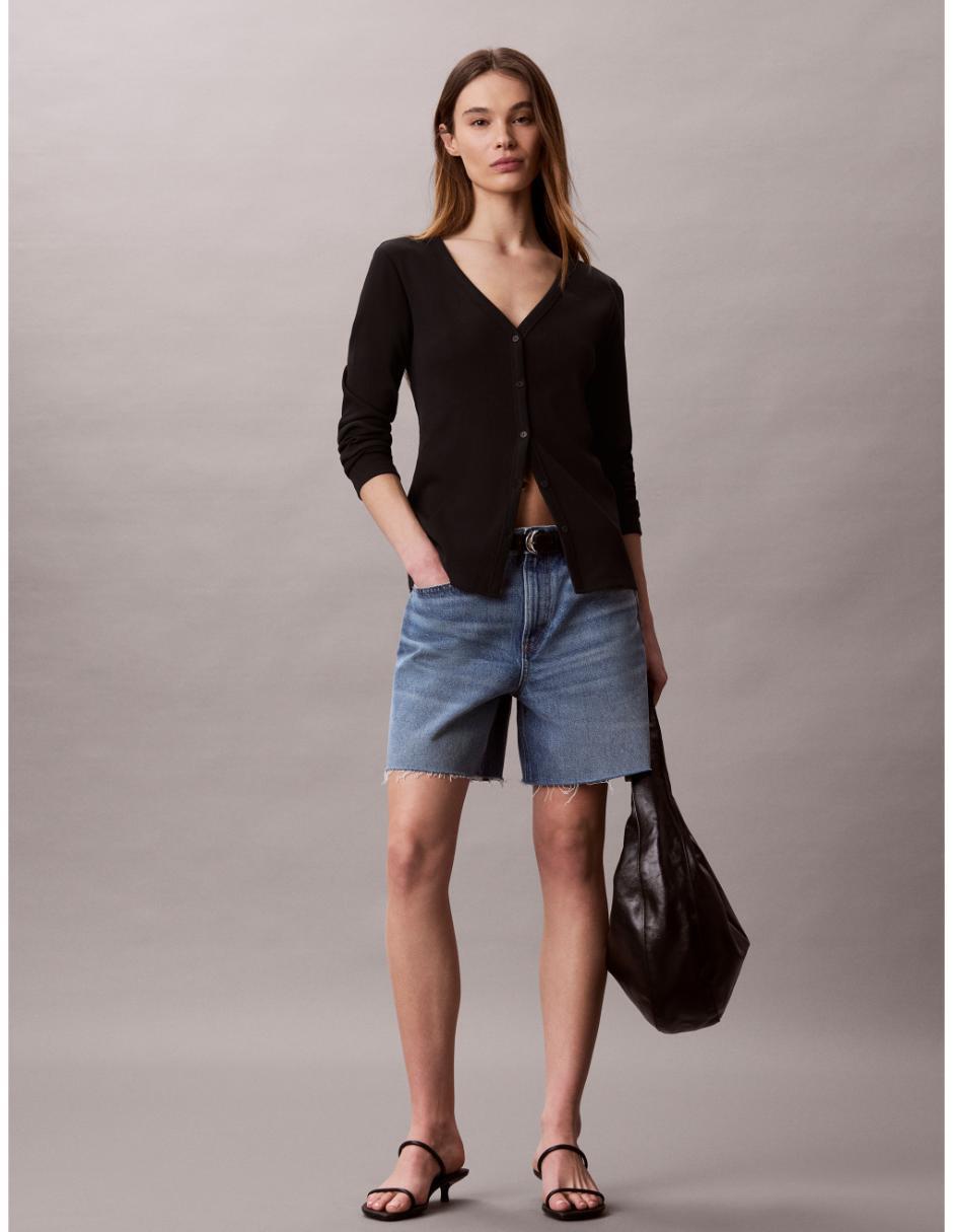 Suéter CK cuello V para mujer