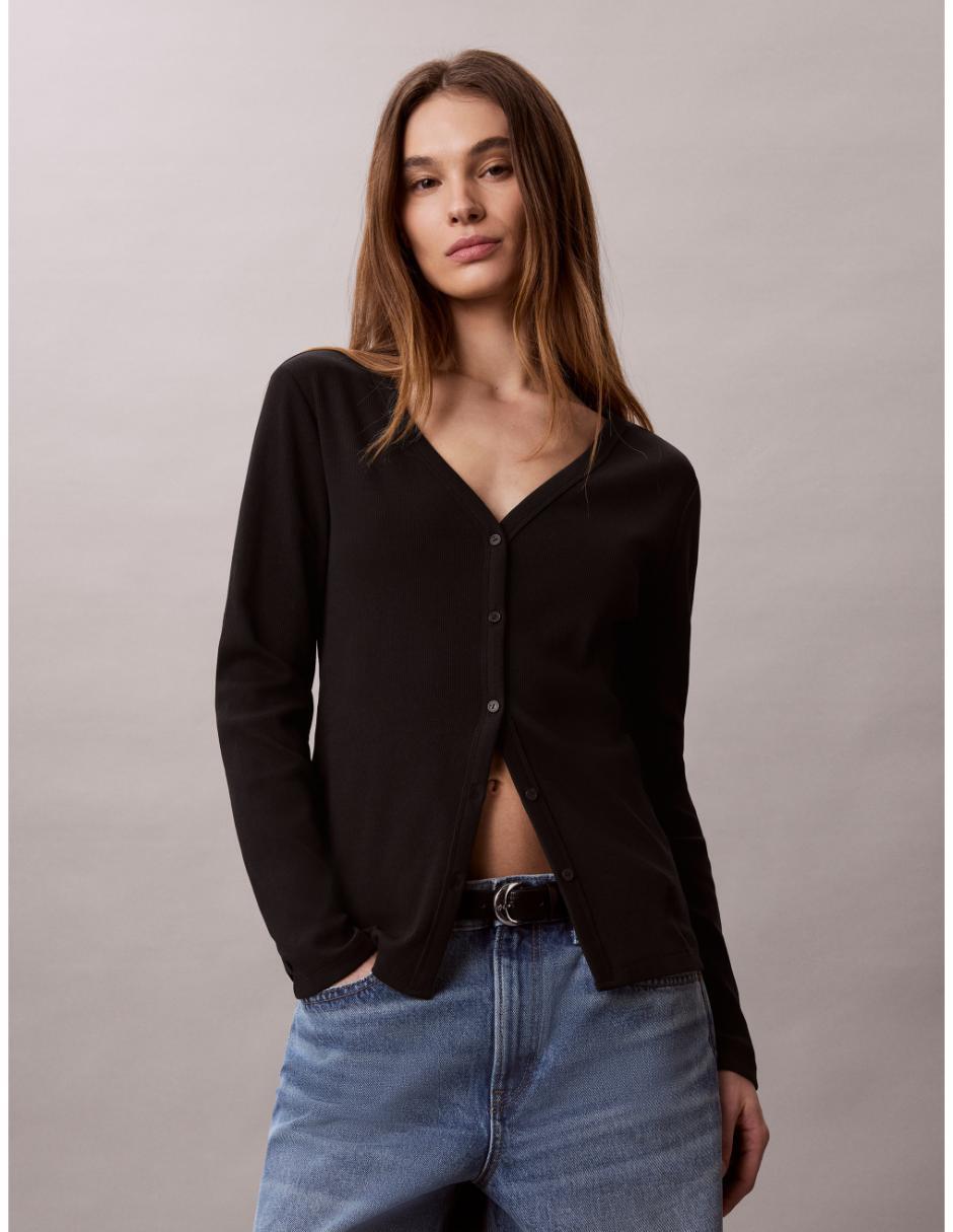 Suéter CK cuello V para mujer