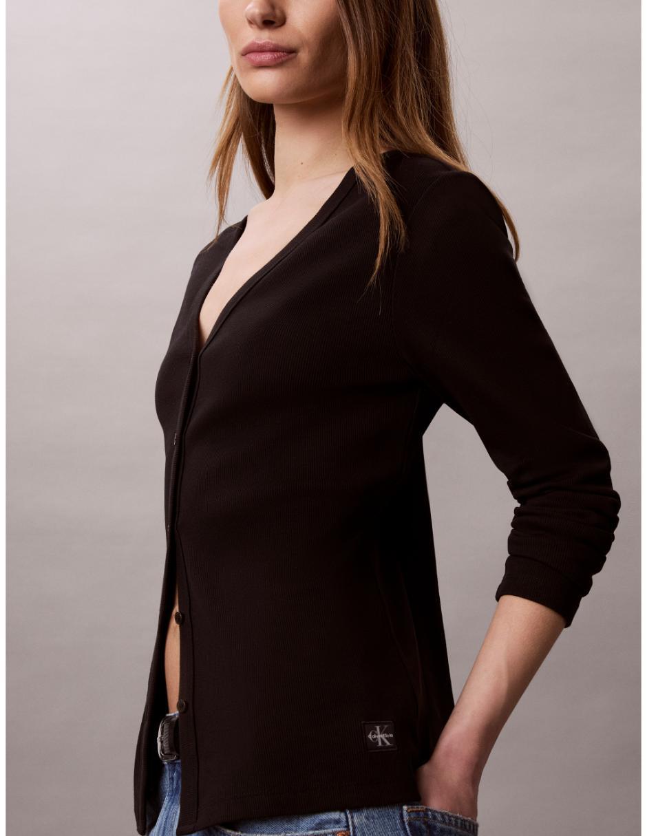 Suéter CK cuello V para mujer