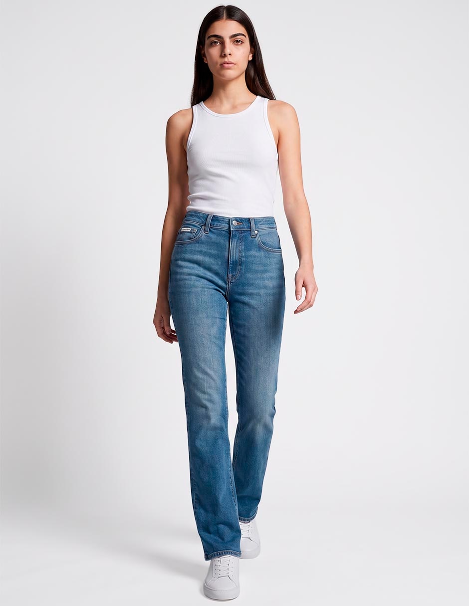 Jeans skinny 47F666G-Q0P corte cintura alta para mujer 3