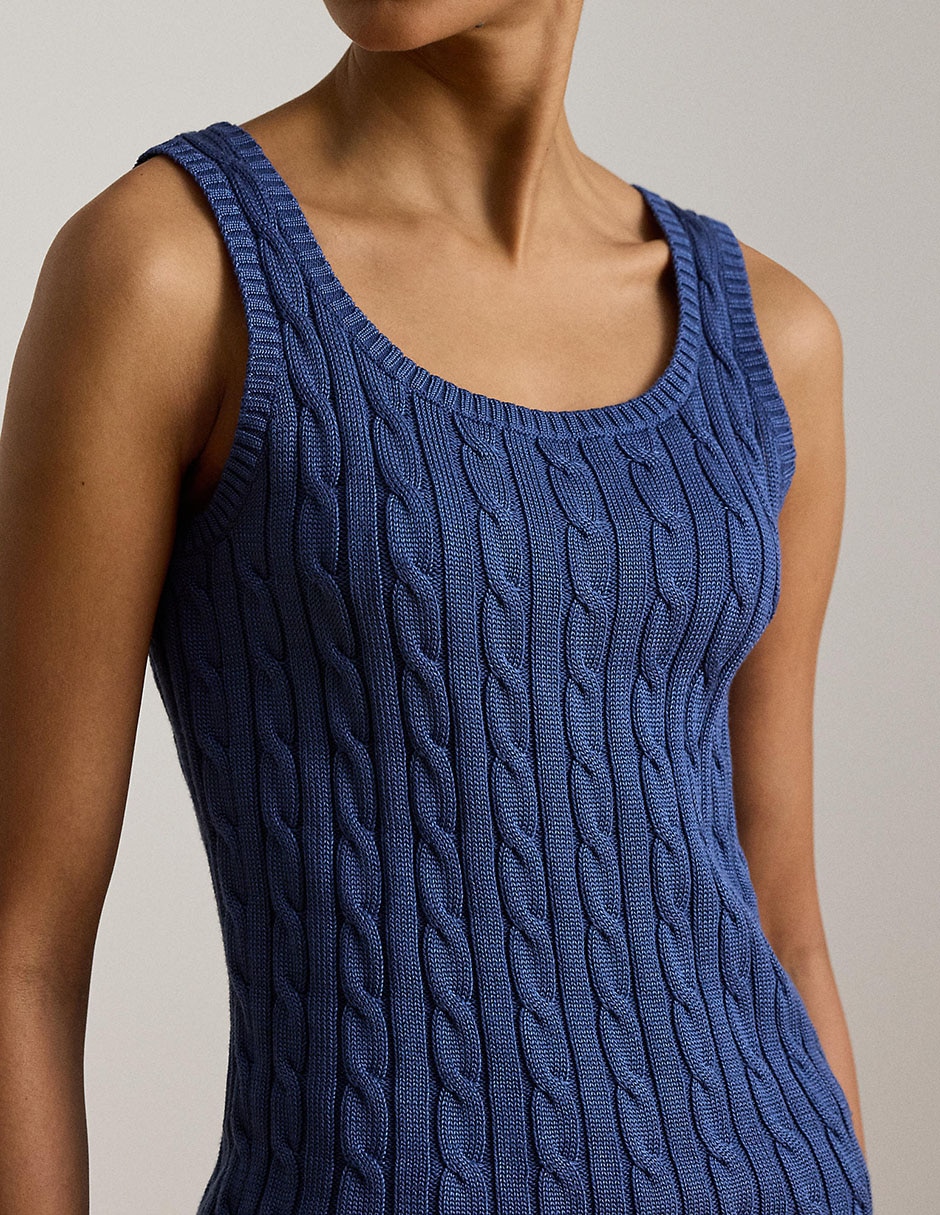Top cuello regular tirante ancho 7