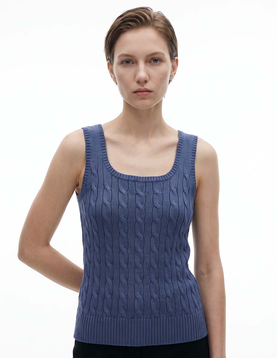 Top cuello regular tirante ancho 4