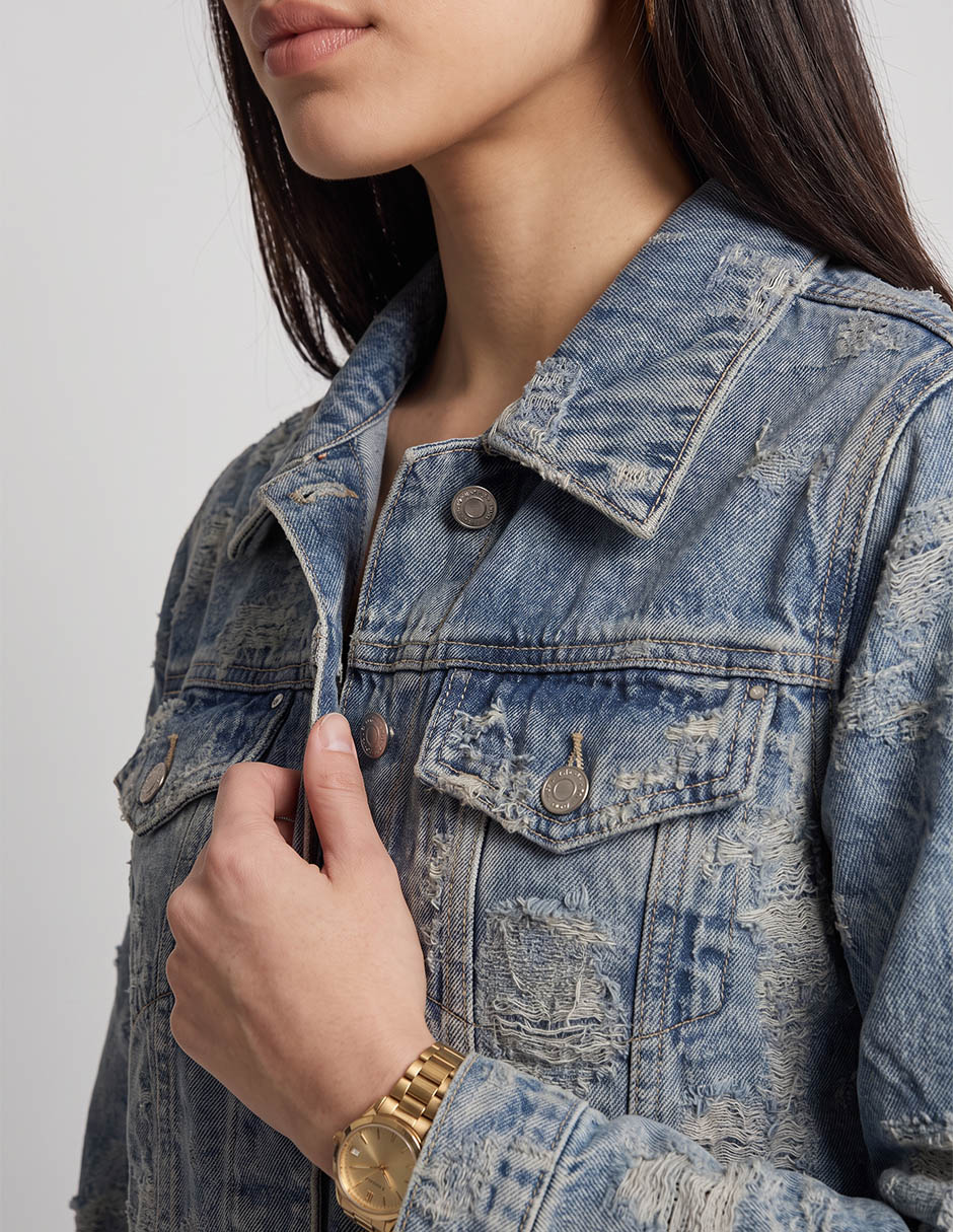 Chamarra denim para mujer 4