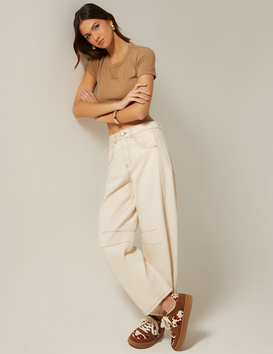 Jeans barrel para mujer 2