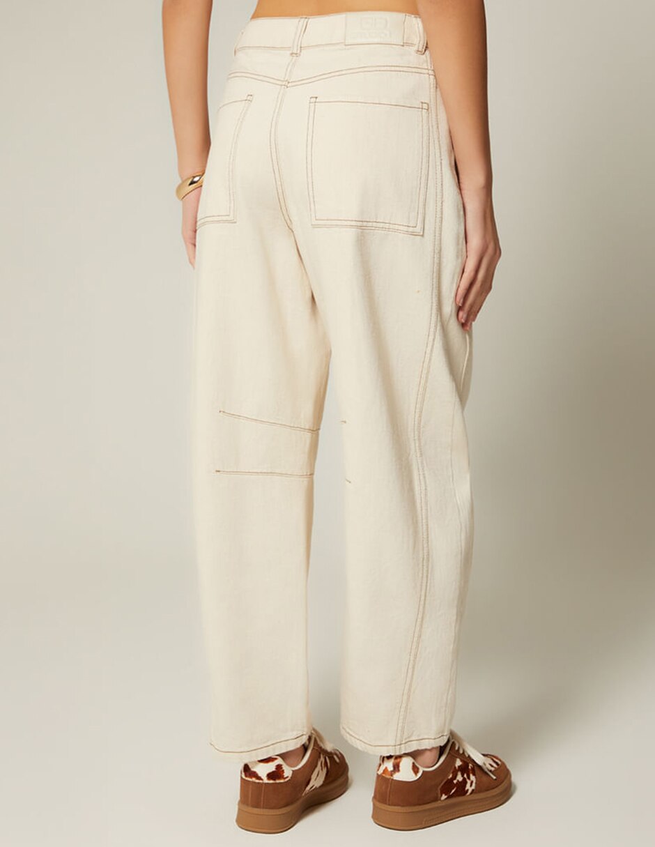 Jeans barrel para mujer 4