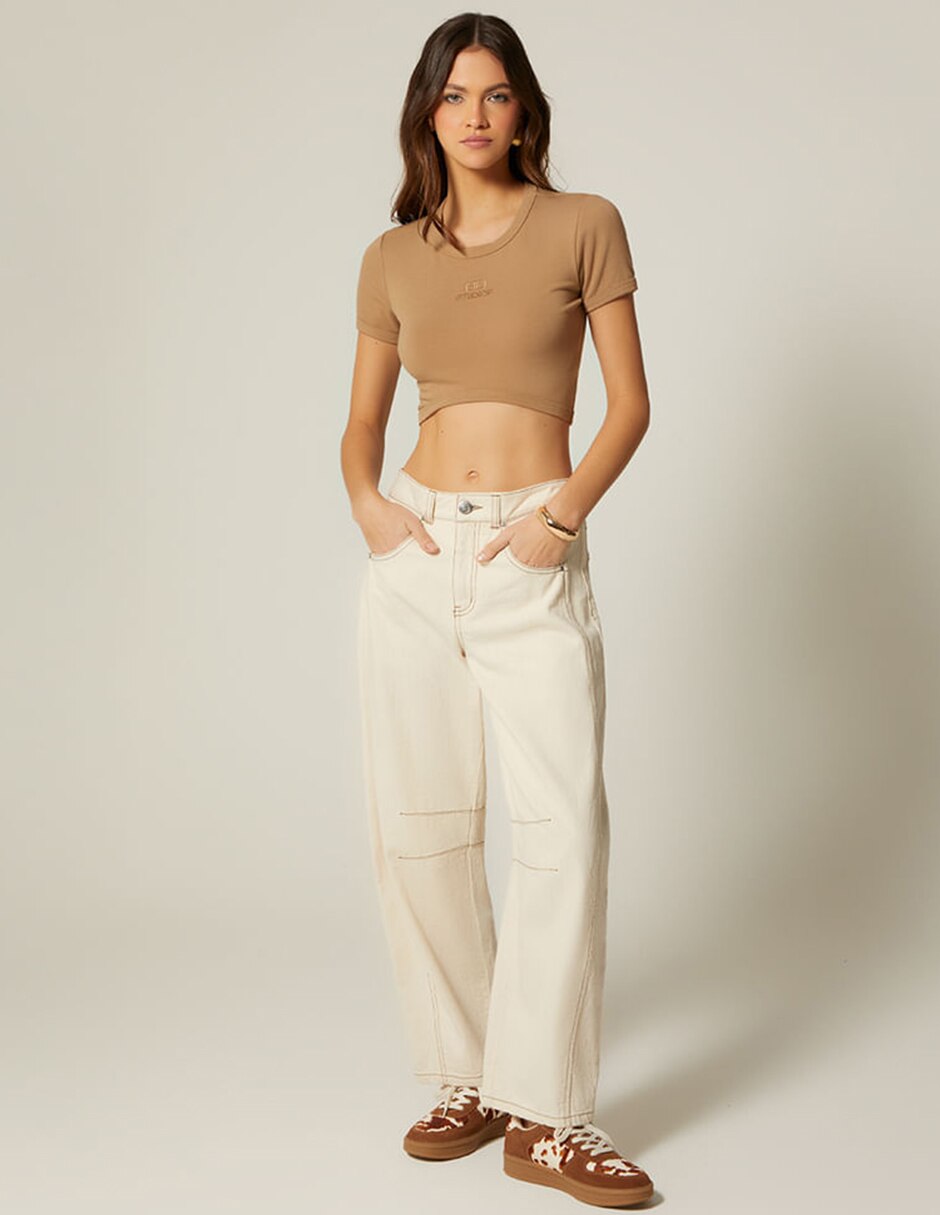 Jeans barrel para mujer 5