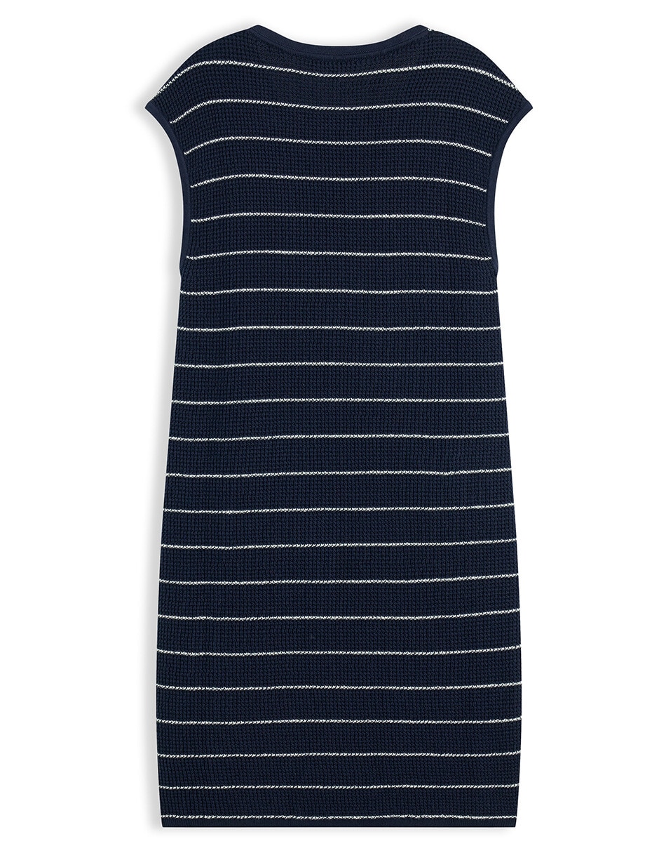 Vestido largo casual Gold Button para mujer 2