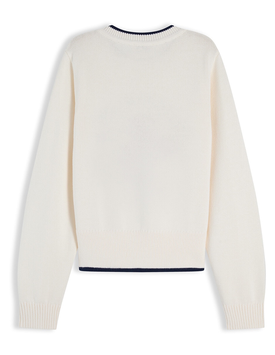 Suéter cuello redondo para mujer 2