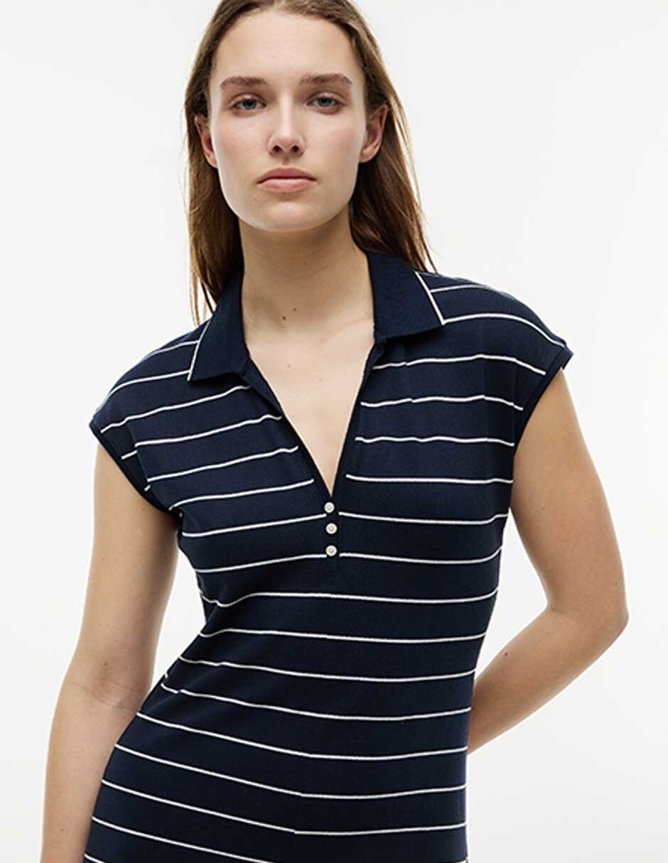Vestido largo casual Tommy Lyocell Pique para mujer