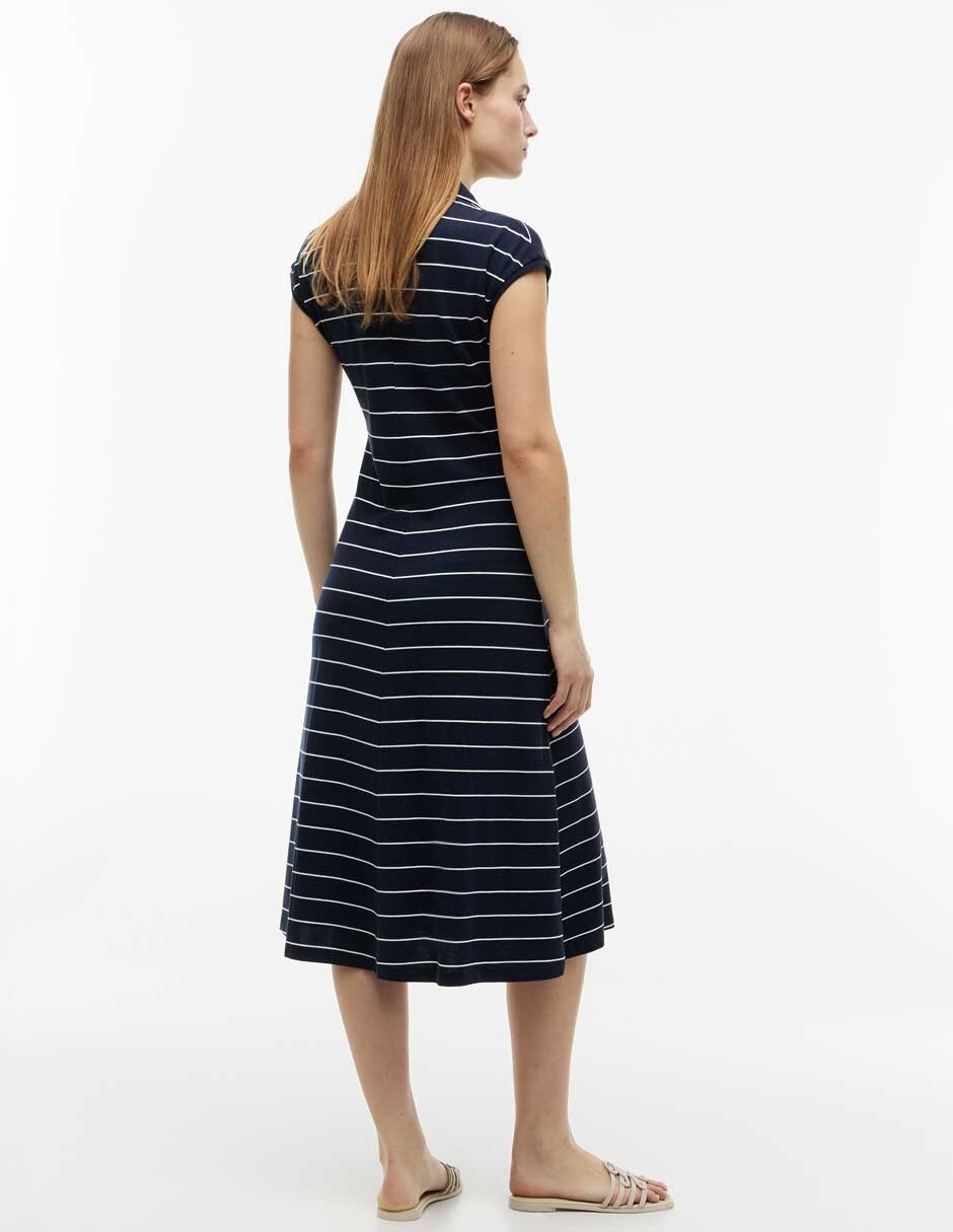 Vestido largo casual Tommy Lyocell Pique para mujer