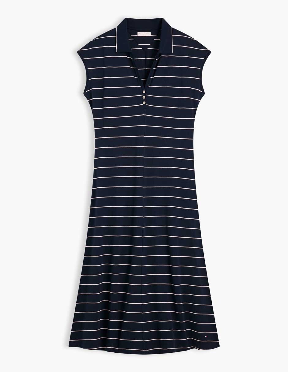 Vestido largo casual Tommy Lyocell Pique para mujer