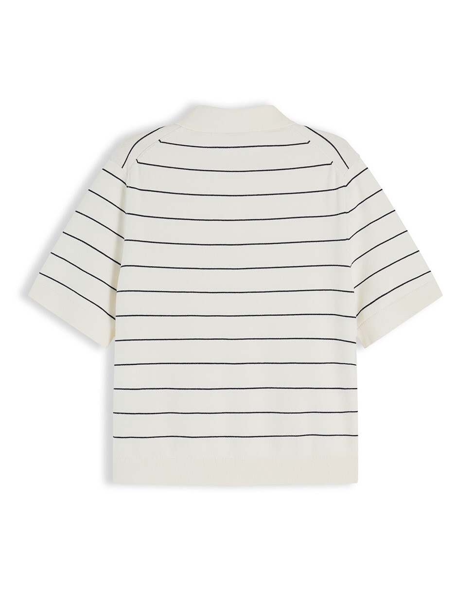 Suéter cuello polo para mujer 2