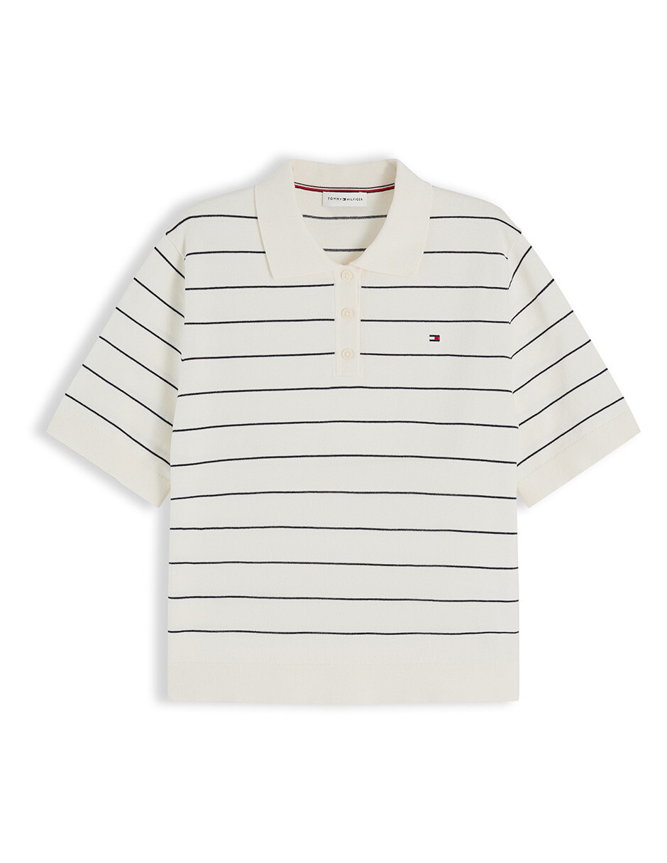 Suéter cuello polo para mujer