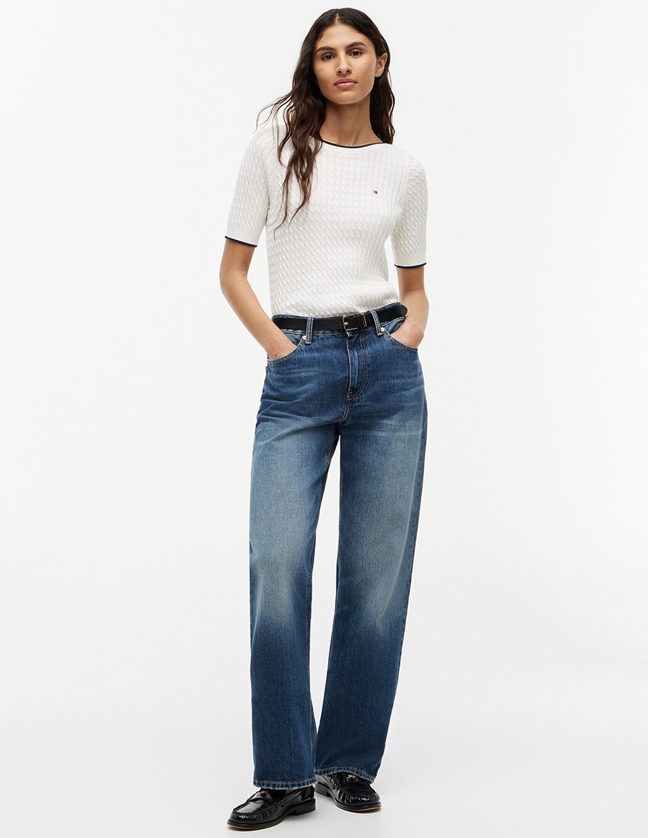 Suéter cuello redondo para mujer 2