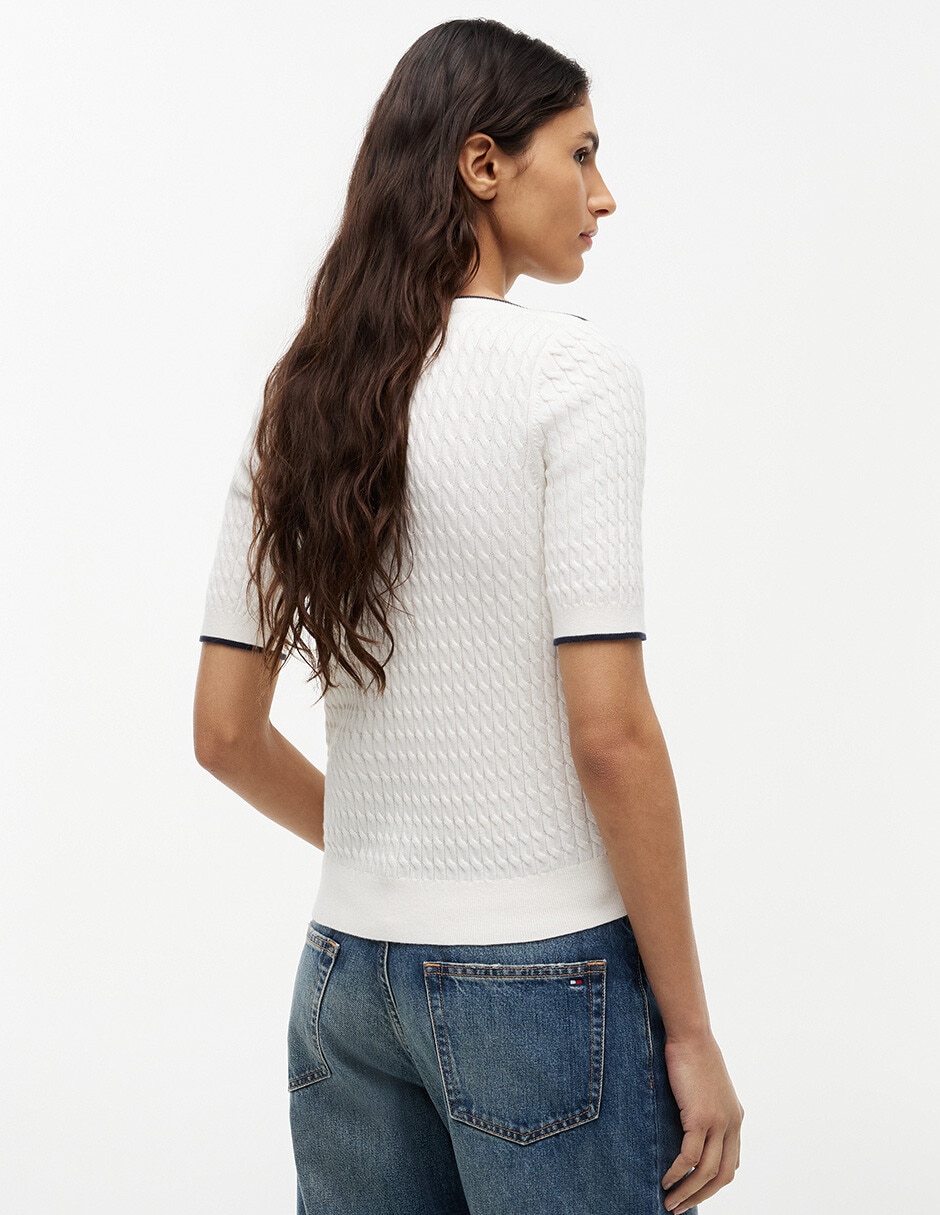 Suéter cuello redondo para mujer 3