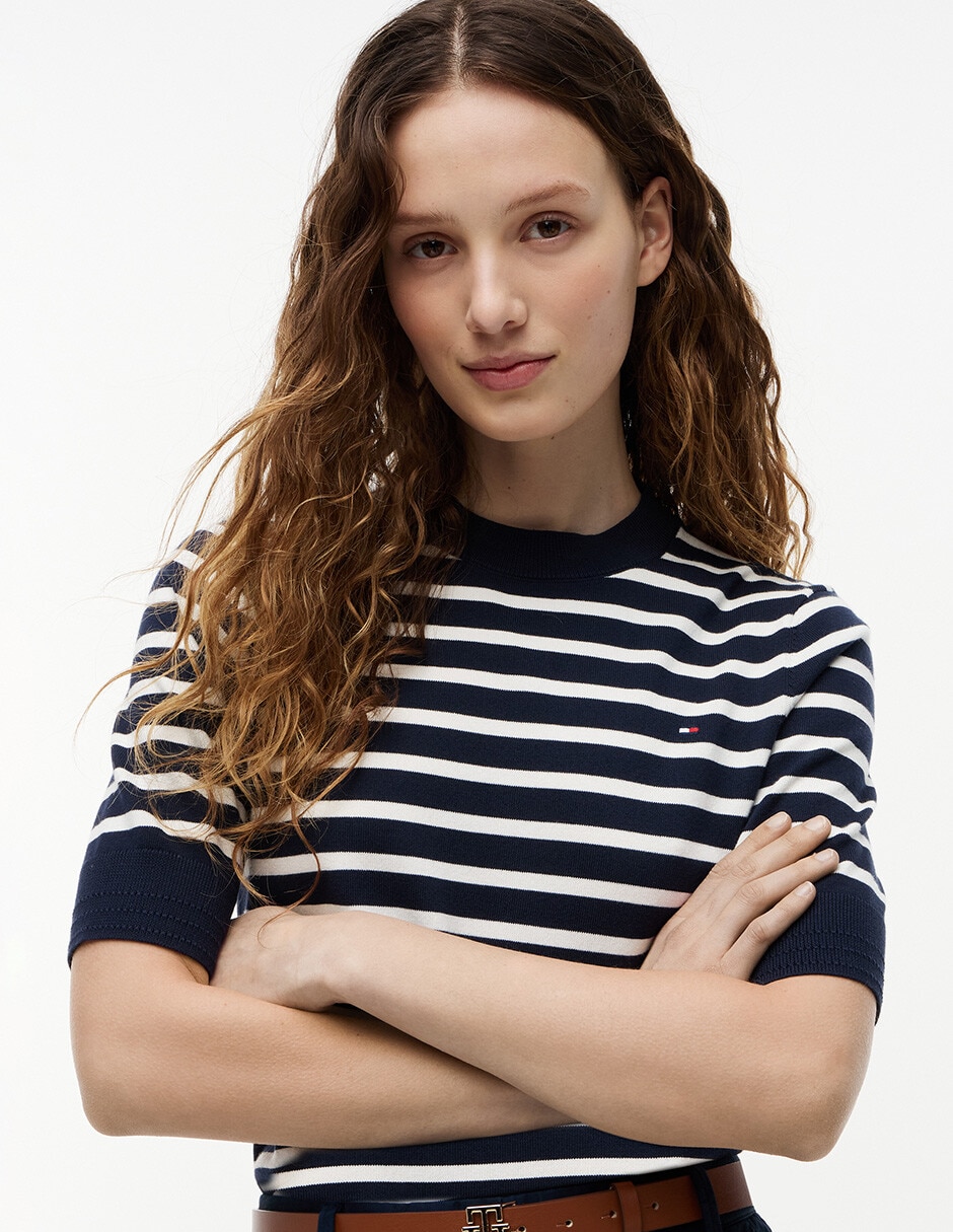 Suéter cuello redondo para mujer