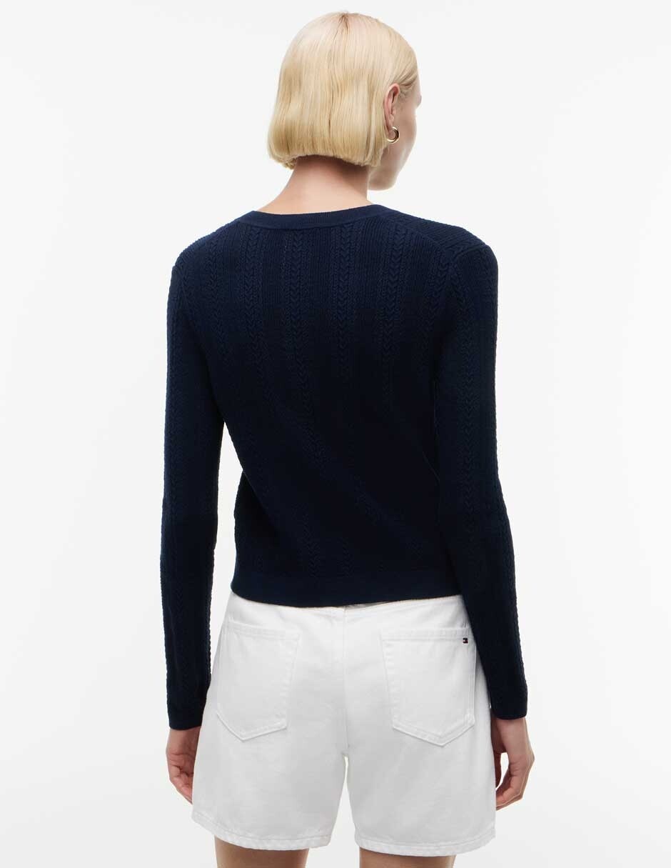 Suéter cuello redondo para mujer