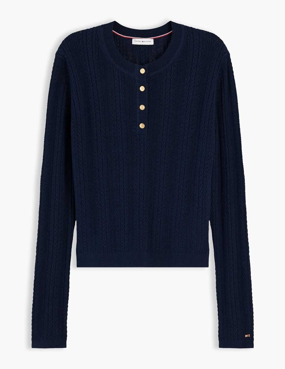 Suéter cuello redondo para mujer