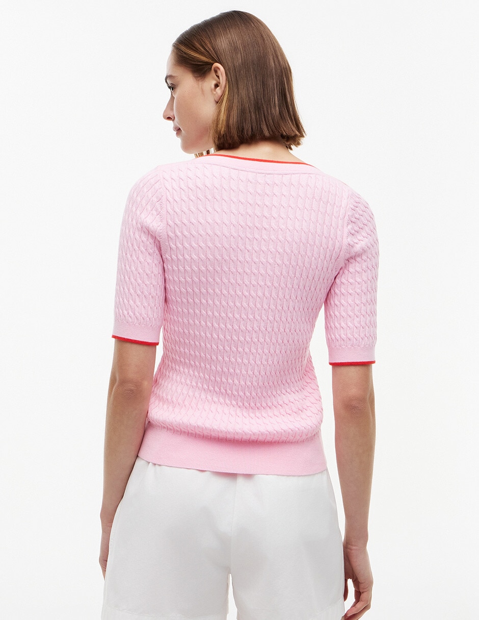 Suéter cuello redondo para mujer 4