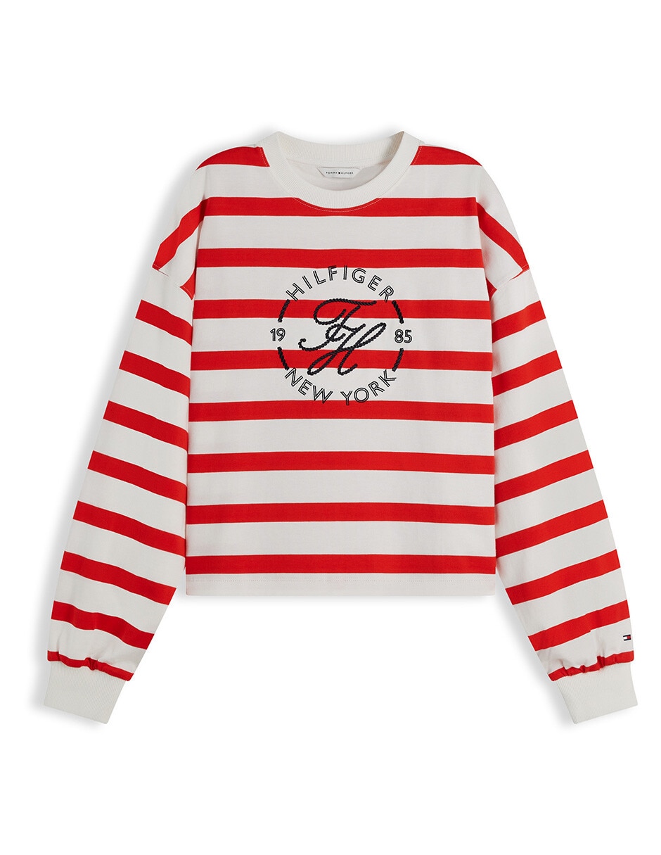 Playera manga larga Th Roundl cuello redondo para mujer Playera manga larga Th Roundl cuello redondo para mujer