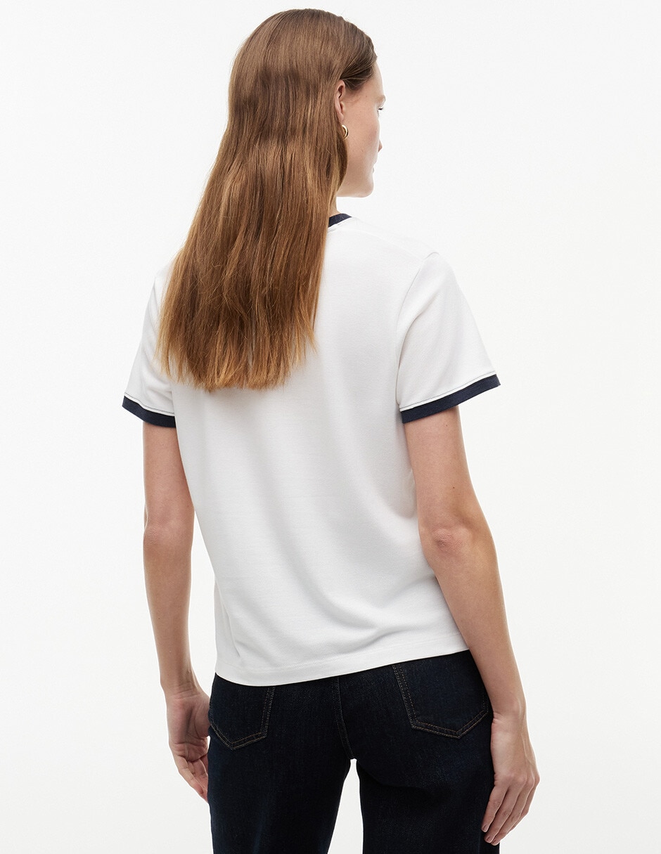 Playera manga corta Th Roundl cuello redondo mujer 2