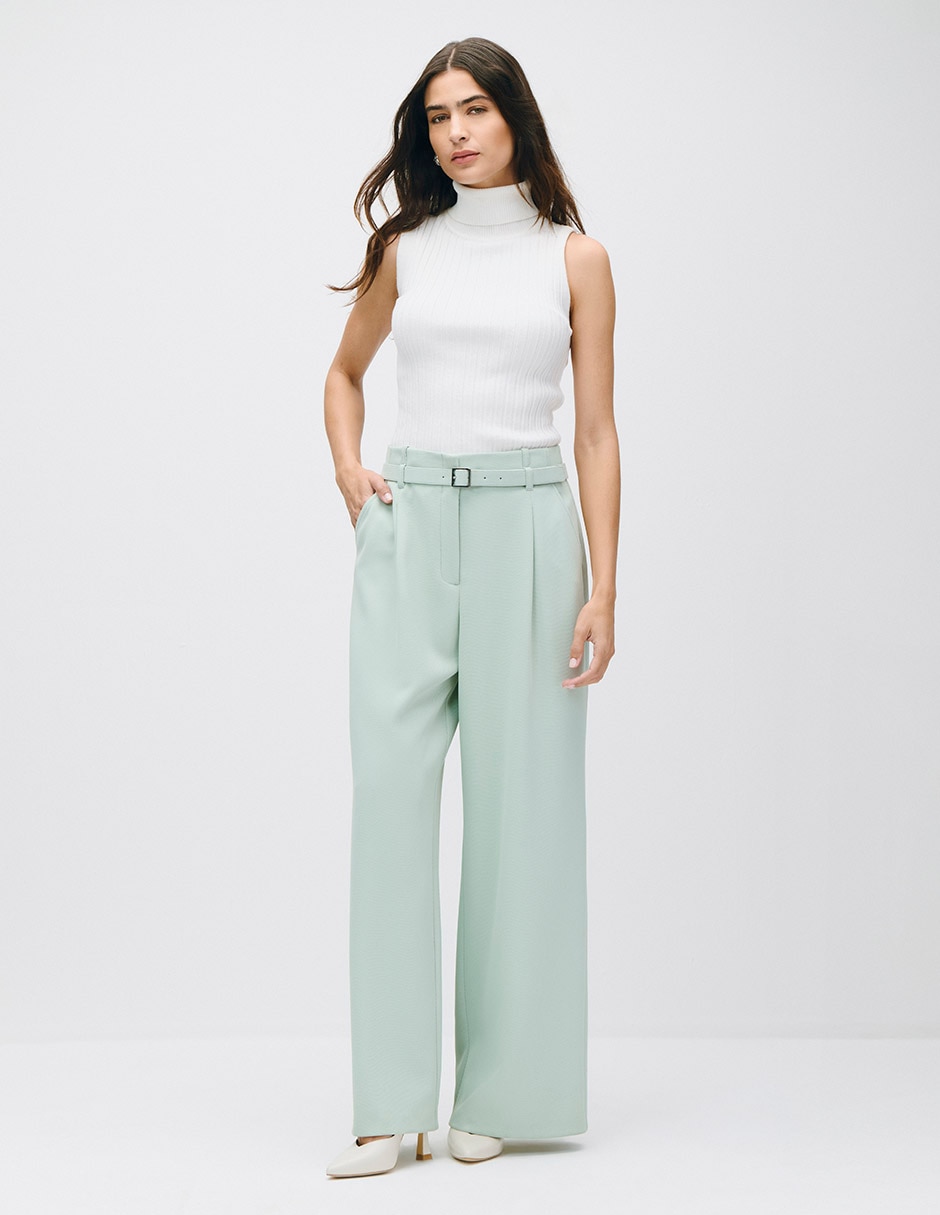 Pantalón relaxed Palazzo para mujer 2