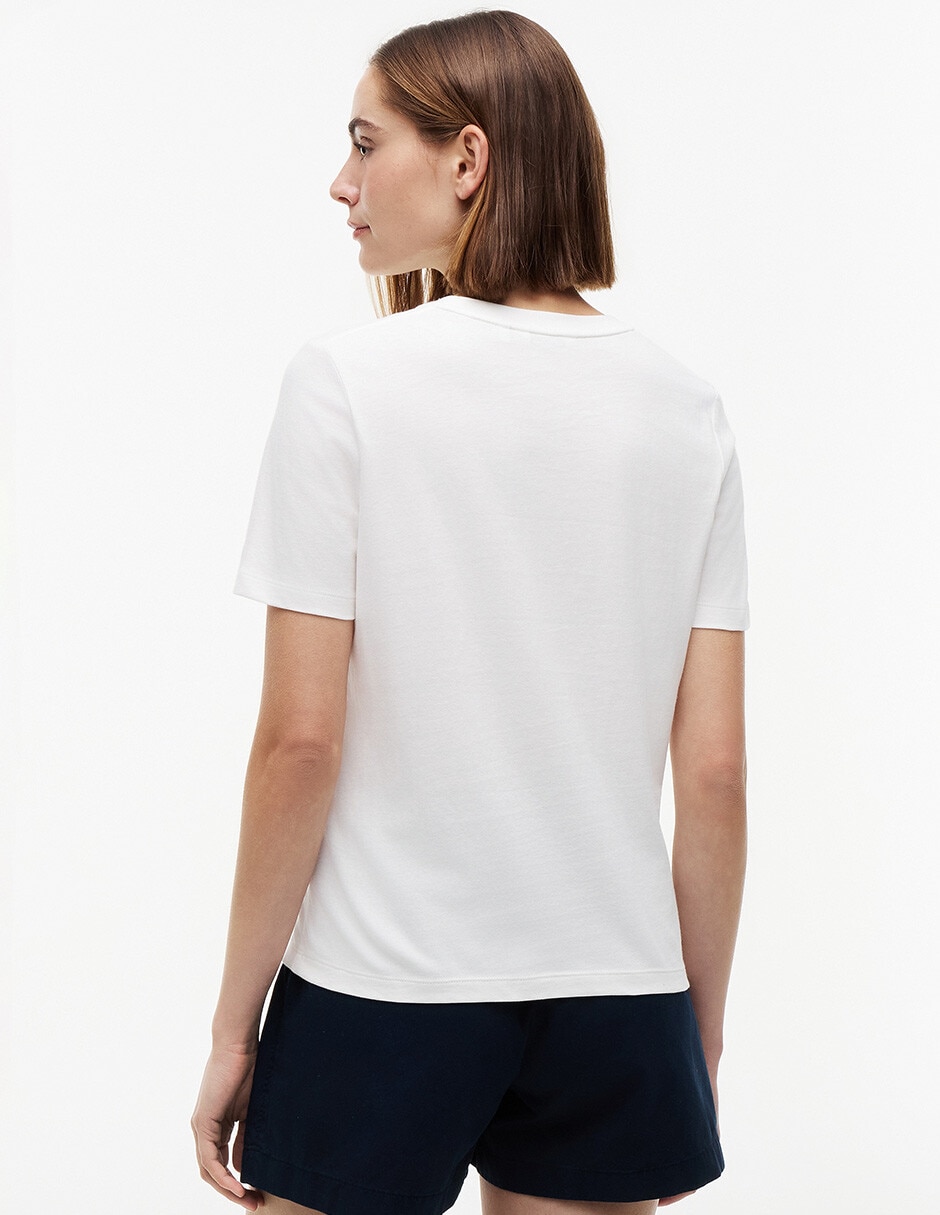 Playera manga corta Dog cuello redondo para mujer 2