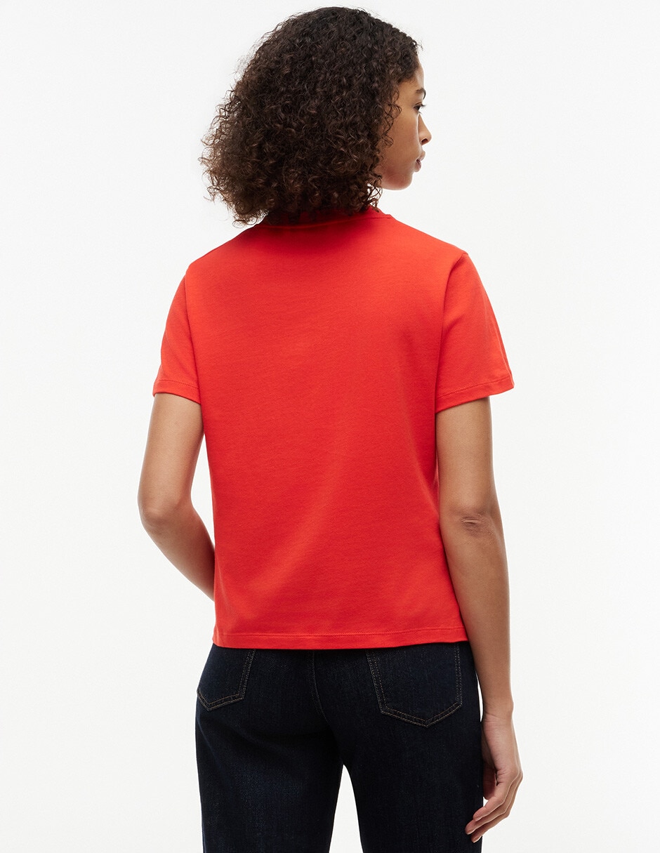 Playera manga corta Corp Logo cuello redondo para mujer 2